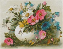 Гоблен - Пролетни цветя