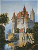 Гоблен - Замък с река
